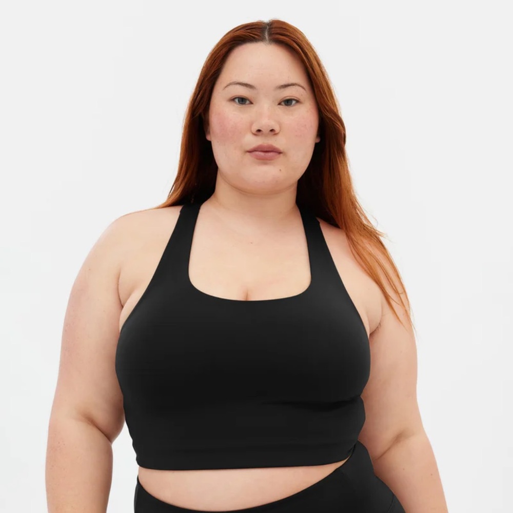 Girlfriend Collective Black Paloma Racerback Bra XXL